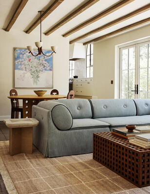 The Trudy seating group, bringing a tailored sensibility to its modular design